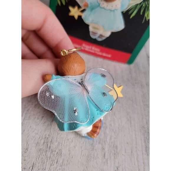 Hallmark Angel Kitty 1990 ornament Xmas - Picture 4 of 6